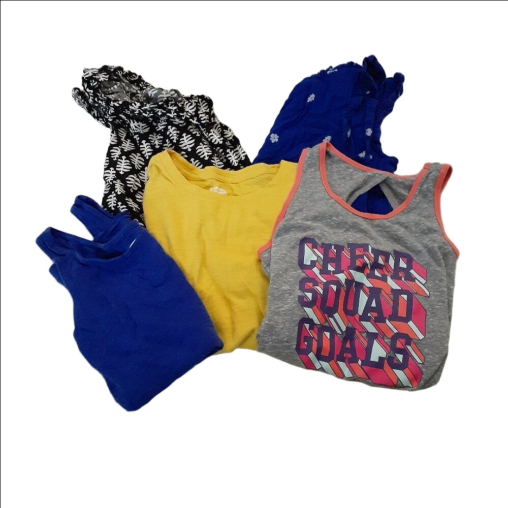 Girls Size Small Summer Tops 5 Piece Bundle
